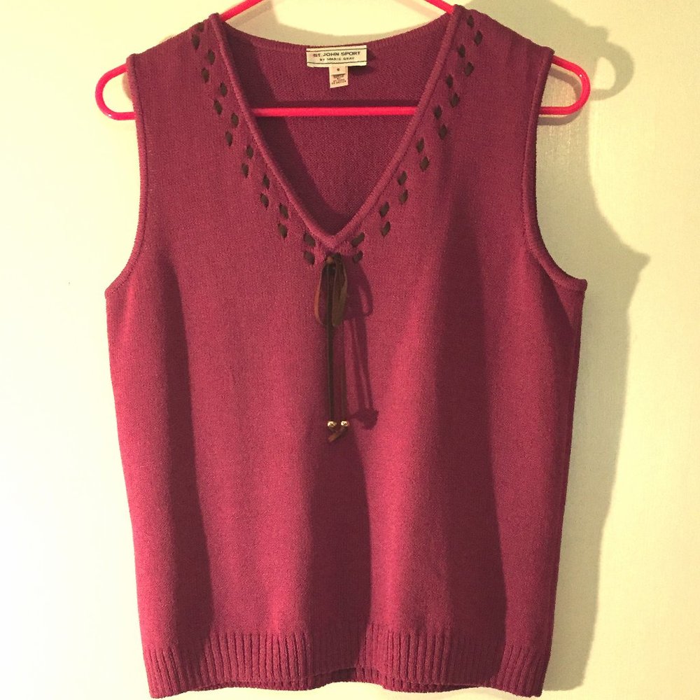 St. John Sport by Marie Gray Fuschia Sleeveless